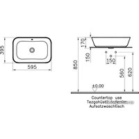 Умывальник Vitra Geo 7425B003-0012