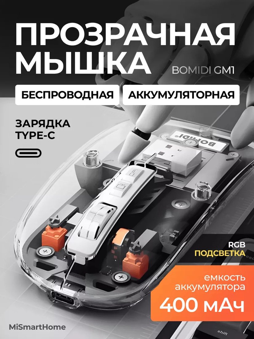 

Мышь Bomidi GM1 (черный)