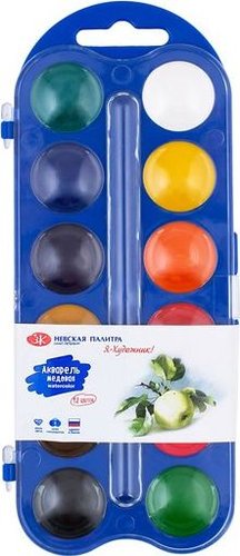 Акварельные краски Невская палитра Я - Художник! 227421538 (12 цв, синий)