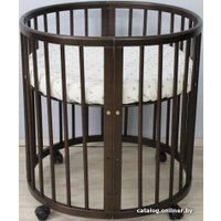 Кроватка-трансформер ArtWood 7 в 1 (ольха, венге, прорезиненные колеса)