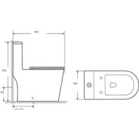 Унитаз напольный Saniteco KW-80673