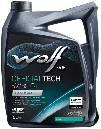 

Моторное масло Wolf OfficialTech 5W-30 C4 5л