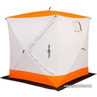 Палатка для зимней рыбалки Fish2Fish Куб в чехле (белый/оранжевый)