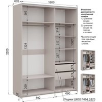 Шкаф-купе Аквилон Чарли №26 (кашемир)
