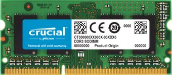Crucial 4GB DDR3 SODIMM PC3-10600 CT51264BC1339