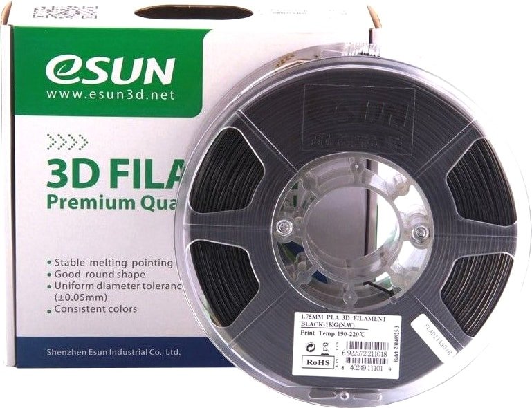 

Пластик eSUN eLastic 1.75 мм 1000 г (черный)