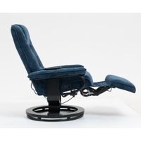 Массажное кресло Calviano 22 (синий плюш)