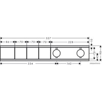Смеситель без скрытого механизма Hansgrohe RainSelect 15381700 (белый)