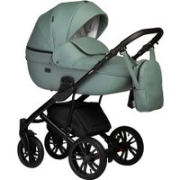 Универсальная коляска Indigo Mio ECO (2 в 1, 03/шалфей кожа)