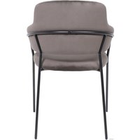 Стул с подлокотниками Алвест AV 448 (темно-серый бархат/черный)