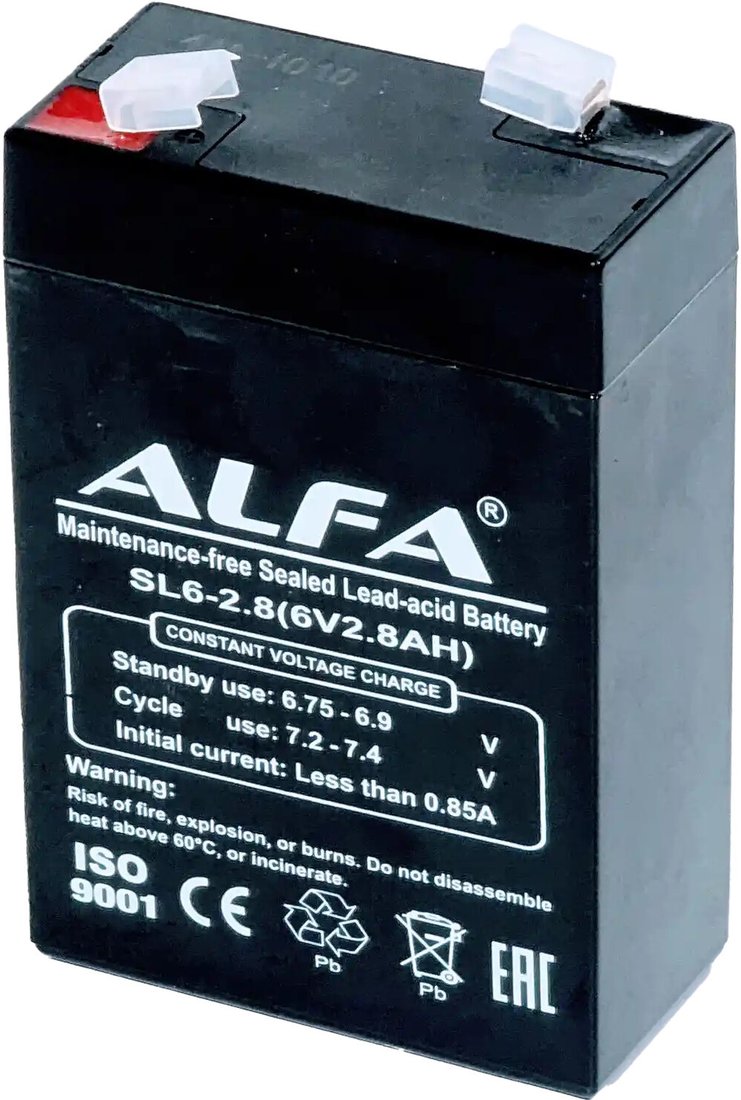 Аккумулятор для ИБП ALFA SL6-2.8 (6V-2.8Ah)