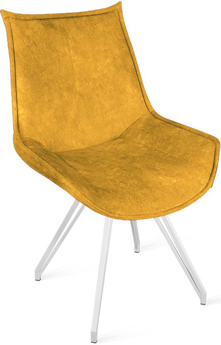 

Стул Трия Тейлор К4 исп.2 (белый матовый/микровелюр Wellmart Yellow)