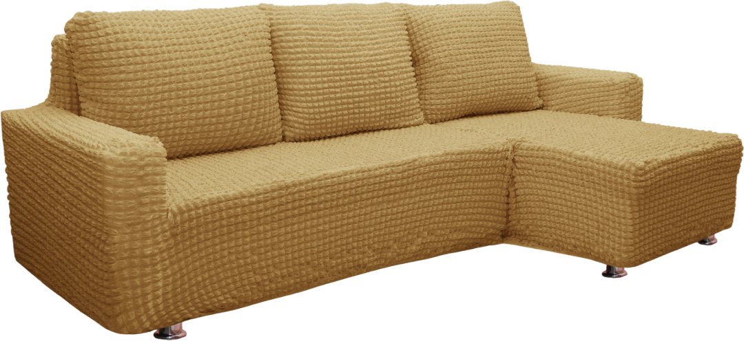 

Чехол для дивана Mio Tesoro С оттоманкой ПО-3 Люкс 6083 (кофе с молоком, правый)