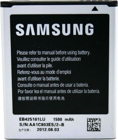 

Аккумулятор для телефона Копия Samsung Galaxy Ace 2, S3 Mini, S Duos (EB425161LU)