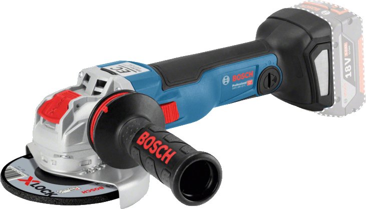 

Угловая шлифмашина Bosch GWX 18V-10 C Professional 06017B0200 (без АКБ, кейс)