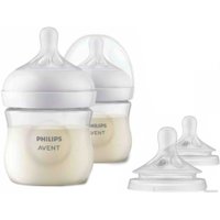 Набор бутылочек для кормления Philips Natural Response + Соска Natural Response 2 шт SCS100/12 (2x125 мл)