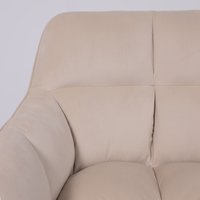 Интерьерное кресло AksHome Virginia (кремовый велюр HCJ-3/черный)