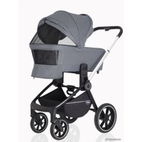 Универсальная коляска Rant MOWbaby Zoom PU (2 в 1, silver grey)