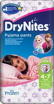 

Трусики-подгузники Huggies DryNites 4-7 лет для девочек (10 шт)