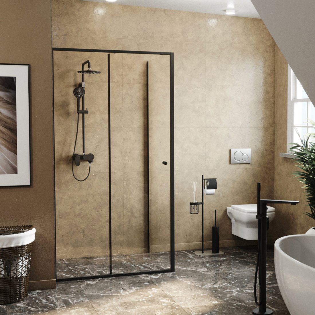 

Душевой уголок Wasserkraft Dill 61S22