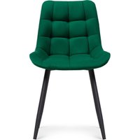 Стул Notta Челси (велюр зеленый/черный)