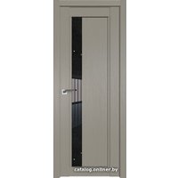 Межкомнатная дверь ProfilDoors 2.71XN R 70x200 (стоун/стекло дождь черный)