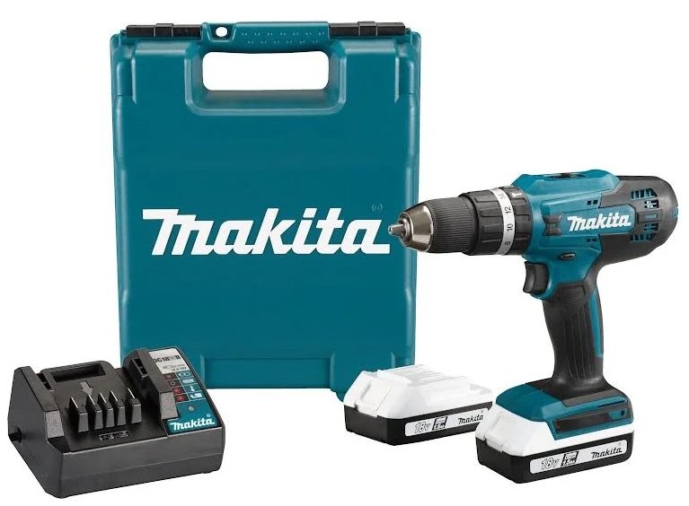 

Ударная дрель-шуруповерт Makita HP488D002 (с 2-мя АКБ, кейс)