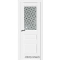 Межкомнатная дверь ProfilDoors 67U L 60x200 (аляска/стекло матовое ромб)