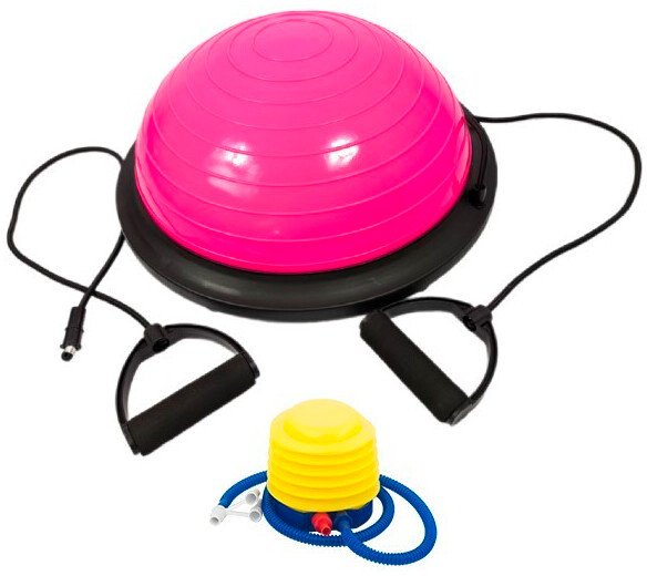 Балансир AMETIST Bosu Ball (розовый)