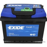 Автомобильный аккумулятор Exide Excell 12V/62Ah EB620