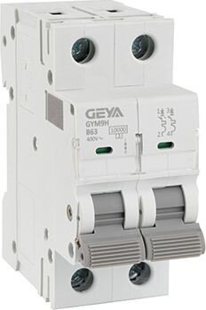

Выключатель автоматический GEYA GYM9H-2P-63B 2P 63A B 10kA 2M GYM9H2P63B