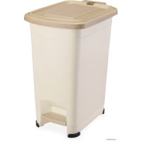 Мусорное ведро Эльфпласт Slim EP557 (10 л, слоновая кость/бежевый)