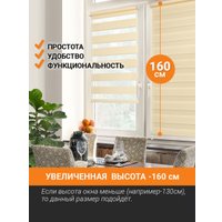 Шторы день-ночь Delfa Сантайм День&Ночь Стандарт СРШ 01МКЭД-DN40603 (80x160, бежевый)