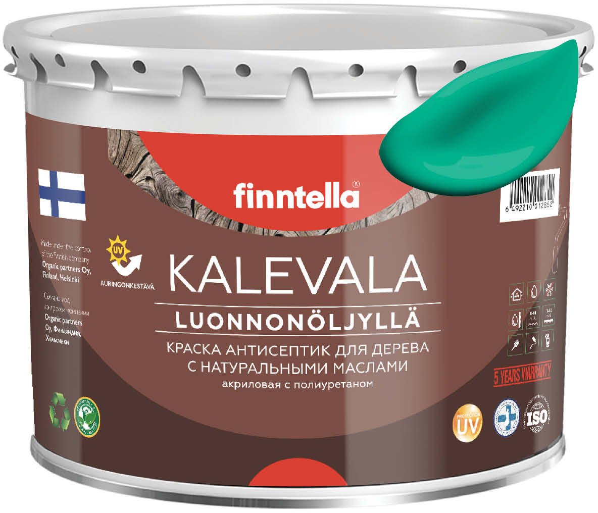 

Краска Finntella Kalevala Smaragdi F-13-1-3-FL132 2.7 л (зеленый)