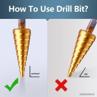 Набор сверл USBTOP 4-12/4-20/4-32 мм с титановым покрытием 557163 (3 шт)
