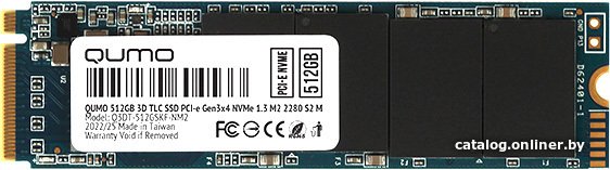 SSD QUMO Novation M2 NVMe 512GB Q3DT-512GSKF-NM2