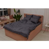 Евро комплект постельного белья Sofi De MarkO Моне Евро 2н Евро-СС-М-ан (антрацит)