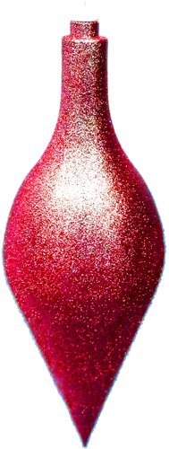 Елочная игрушка GreenTerra Сосулька (45 см, парча красный)