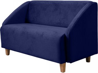 Диван Brioli Ральф двухместный (V11/темно-синий)