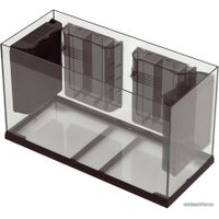 Аквариум Ferplast Dubai 100 led 190 л (черный)