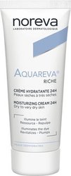 Крем для лица Aquareva Увлажняющий для сухой кожи лица 24H Moisturising Cream Rich 40 мл