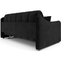 Диван Мебель-АРС аккордеон Давос НПБ 140x200 см M2-113-9 (велюр черный HB-178/17)
