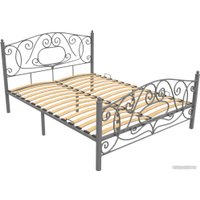 Кровать Князев Мебель Виктория 140x190 ВЯ.140.190.C (серый муар)