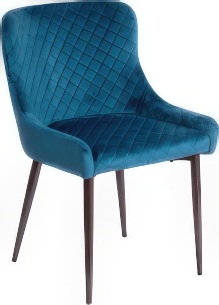 Стул TetChair Eli металл/ткань (синий/черный)