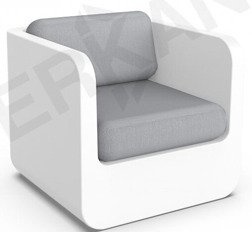 

Кресло Berkano Grace с подушками 230_028_03 (белый/серый)
