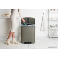 Система сортировки мусора Brabantia Bo Pedal Bin 2 x 30 л (платиновый)