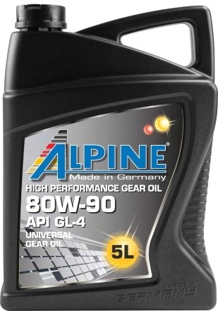 

Трансмиссионное масло Alpine Gear Oil 80W-90 GL-4 5л