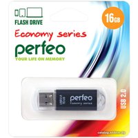 USB Flash Perfeo E01 16GB (черный)