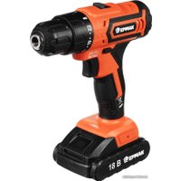 Дрель-шуруповерт Ермак ДША-18-2 646-325 (с 2-мя АКБ, кейс, набор оснастки)