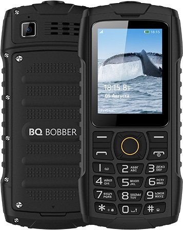 

Кнопочный телефон BQ BQ-2439 Bobber (черный)